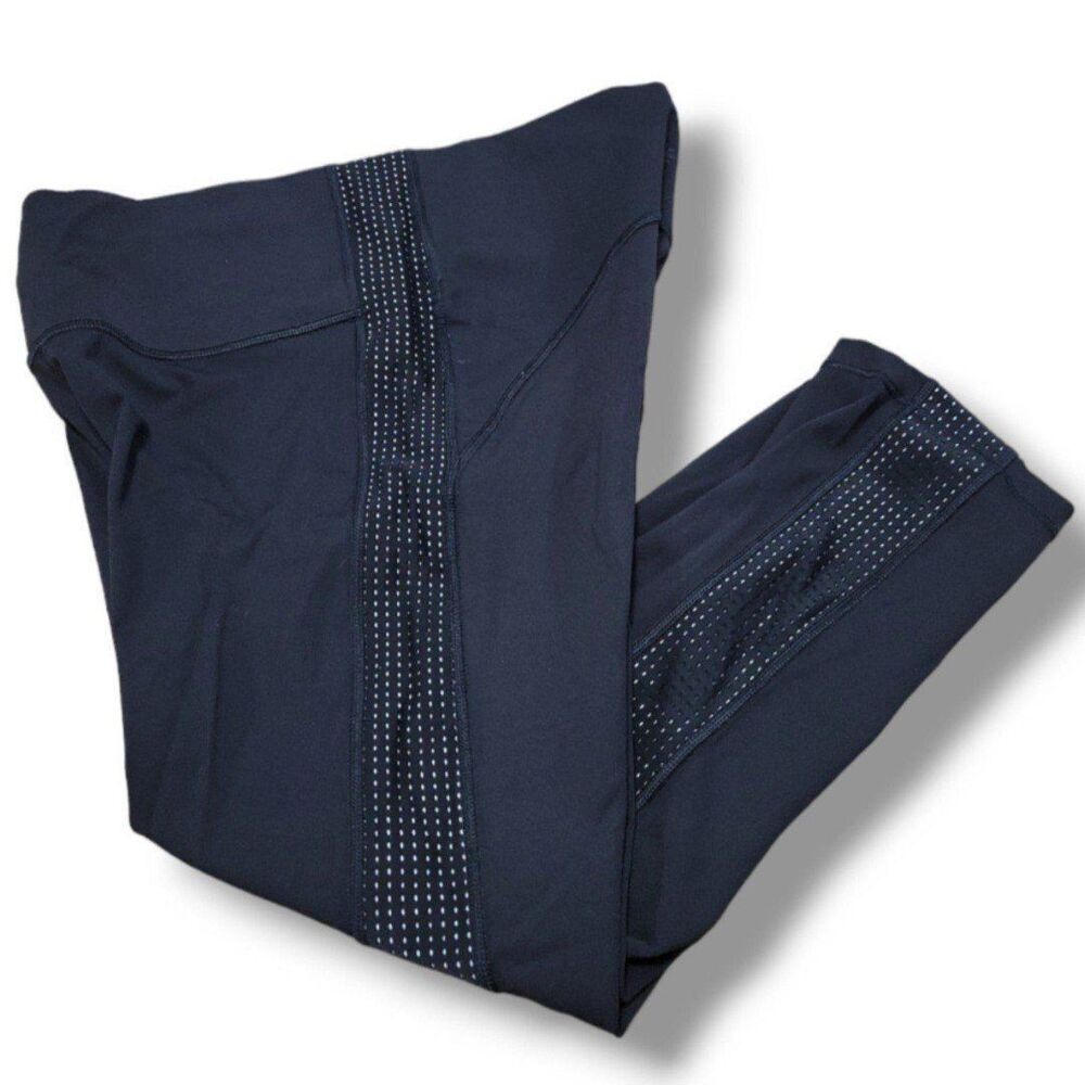 Athleta Leggings Size Medium W29"xL20" Athleta Hiit It Mesh Capri Leggings Crop - Picture 4 of 9